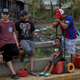 puerto rico Residents affected by Hurricane Maria wait in line for fuel